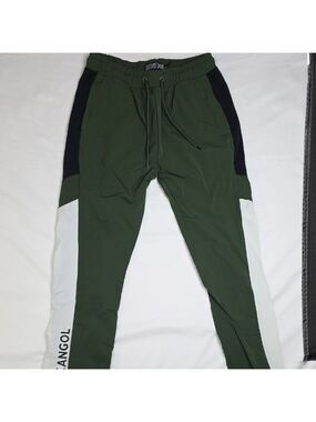 Kangol Men's Green and Black Track Pants